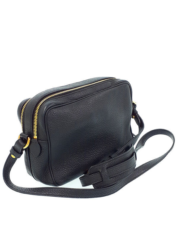 Prada Phenix Bag Vitello Camera Leather Black Crossbody